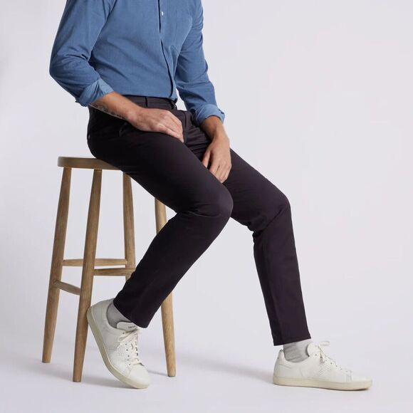 Spoke Charcoal Gray Sharps Chinos 30 Build B Stretch Cotton Pants - Picture 1 of 9